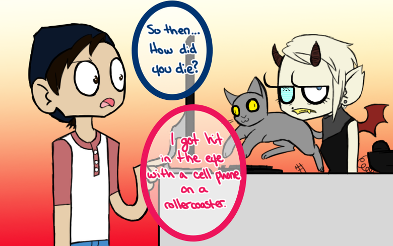 Adventures in Hell Pt. 3. Homages to both RyderSechrest and DrDanny... Fixed that last panel for you.