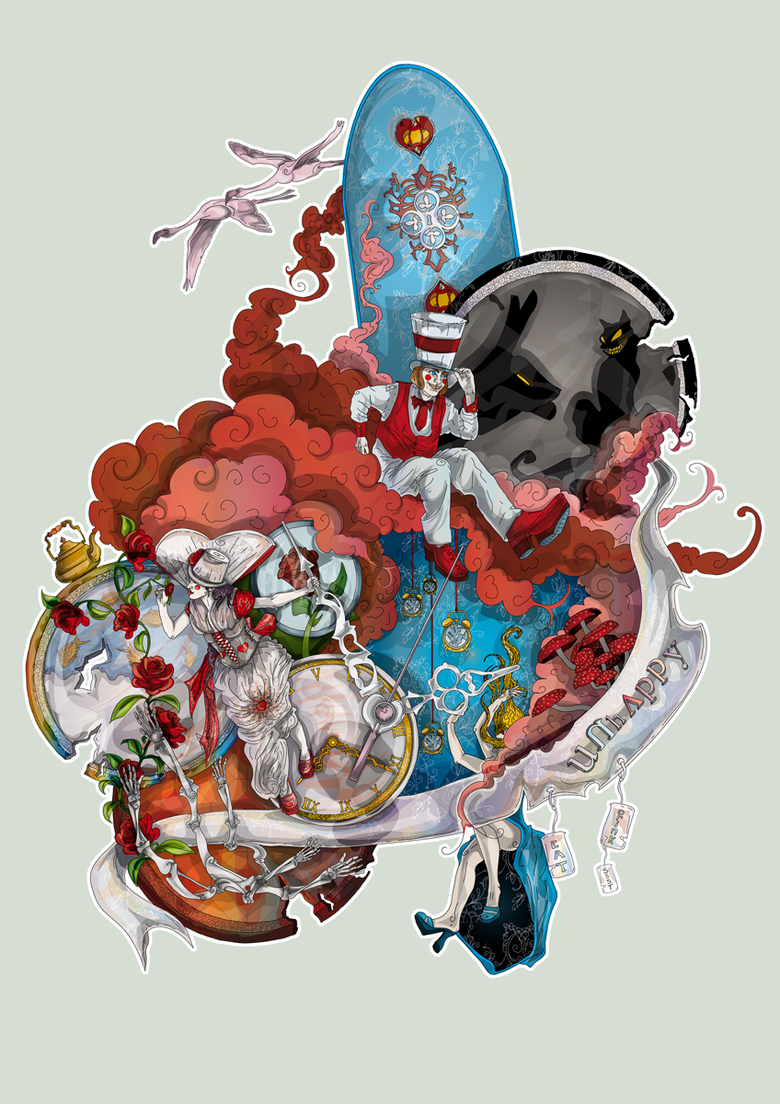Alice in Wonderland Art Comp.. Alice in Wonderland Art Compilation. There are many different art styles &amp; tastes represented below. All rights reserved to t