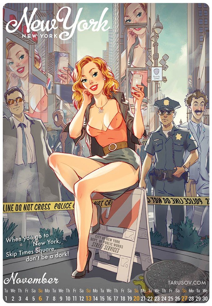 American Pin-up Calendar Andrew Tarusov. Sauce: www.kickstarter.com/projects/mystigo/american-pin-up-calendar-by-andrew-tarusov.. "Aaaaaaaaand I'm straight."