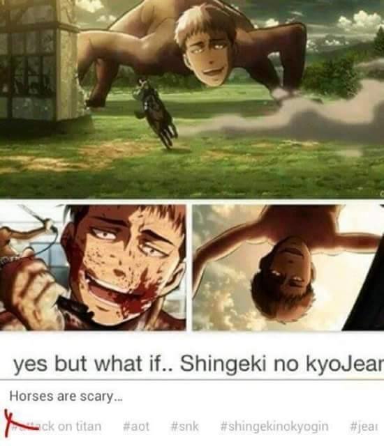 Aot comp. .. "Idea of man-eating titans came from my primary school time" that's a hardcore primary school