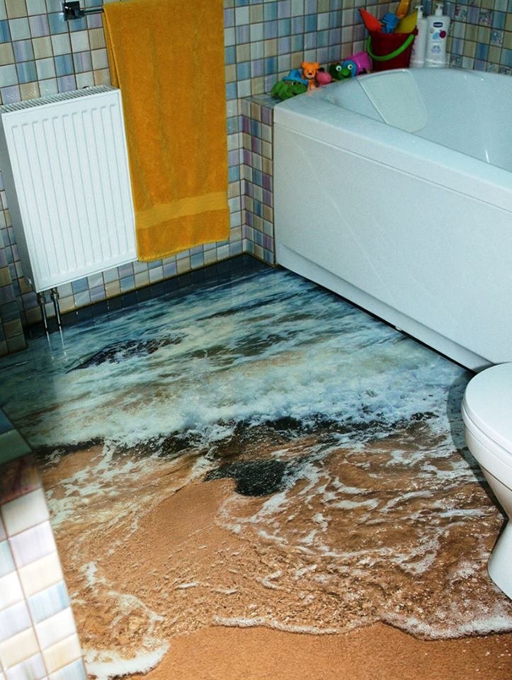 epic floors. 3D epoxy floors by Dubai-based interior decorating brand.. dolphins watching you poop floor big seller