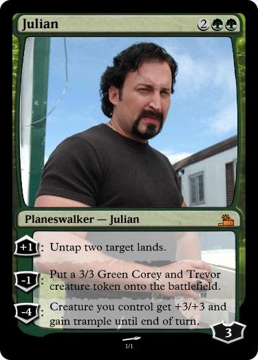MTG: Trailer Park Boys. Two of my favorite things mashed together.. deals 3 damage to target player. That player discards 2 cards. t "Peanut Butter and. You forgot one