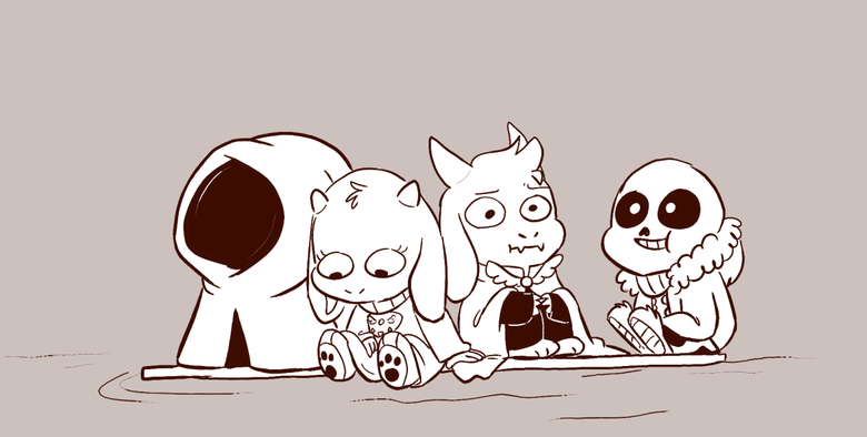 Undertale comp. yes thats Tiny Toriel.. Mini Toriel and Asriel