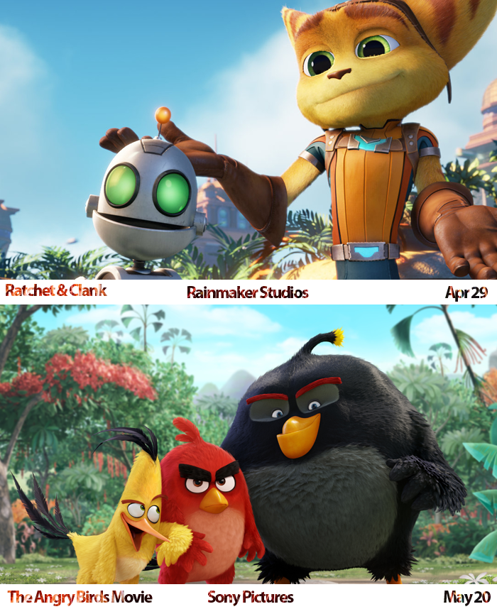 Upcoming animated movies. The furries are taking over. timing animated moovies. MFW Ratchet and Clank